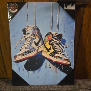 MJ 1 Art Street Style Sneaker Art Canvas